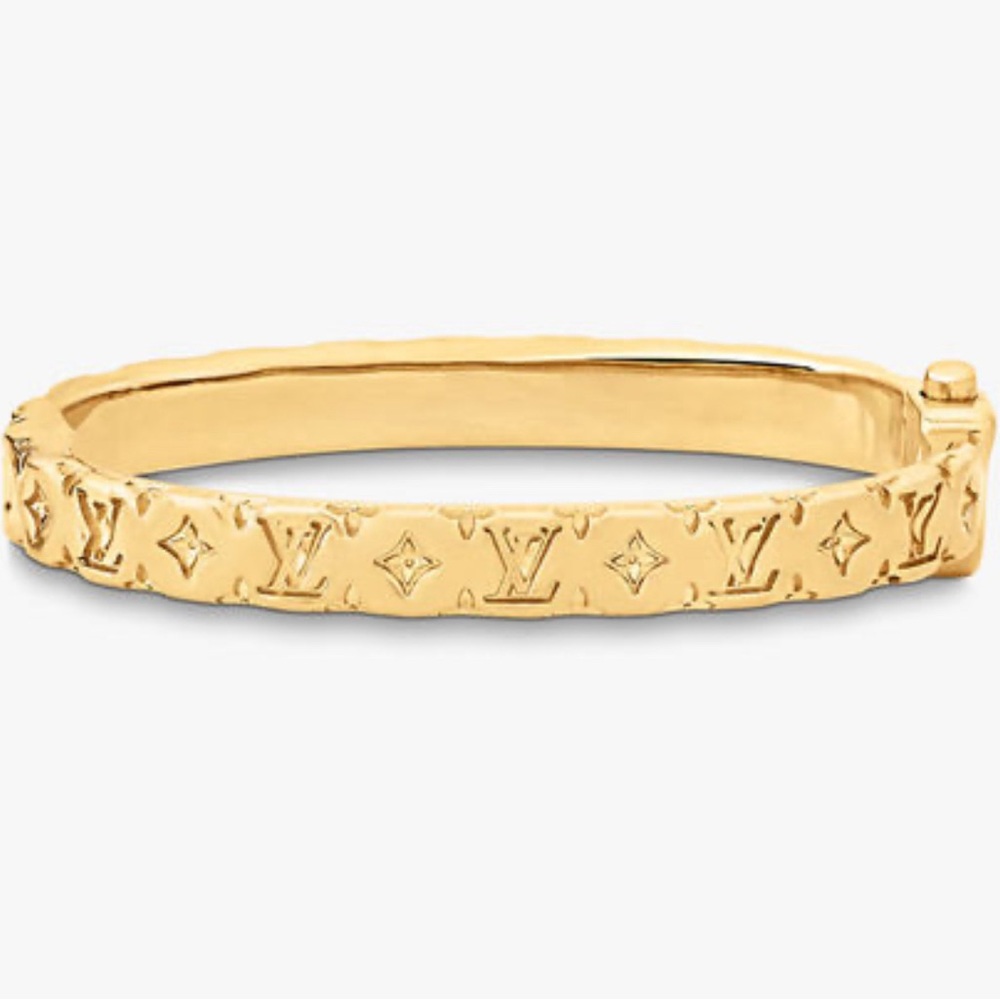 Authentic Louis Vuitton nanogram pillow bracelet